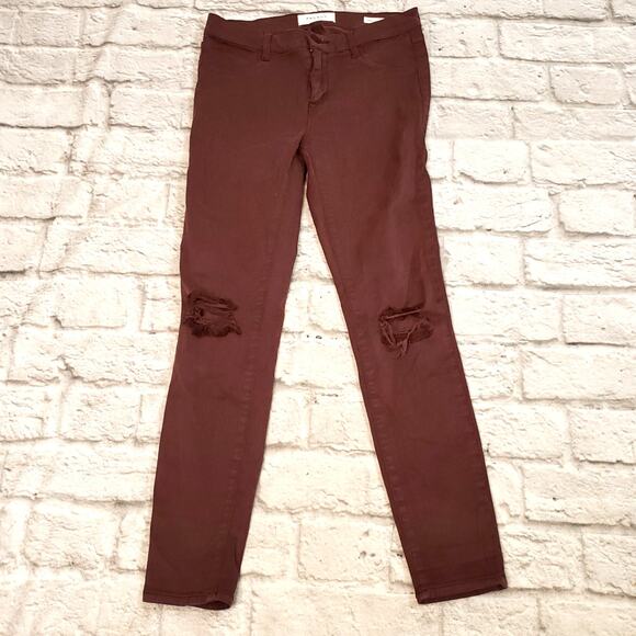 Pacsun women's Burgundy Jegging size 26/s - Picture 3 of 9